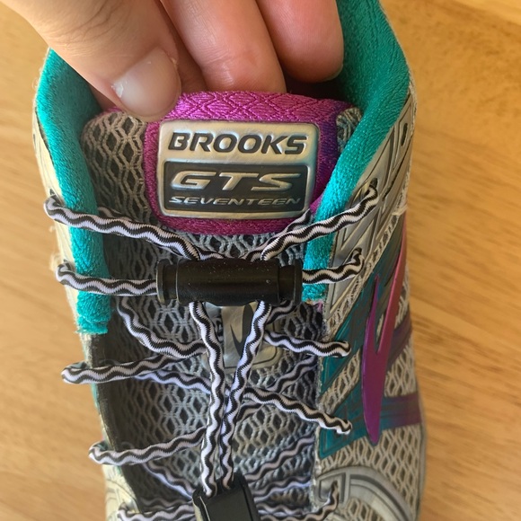 Brooks GTS 17 Running Shoes Gray/Blue/Purple Womens 10 - Picture 9 of 9